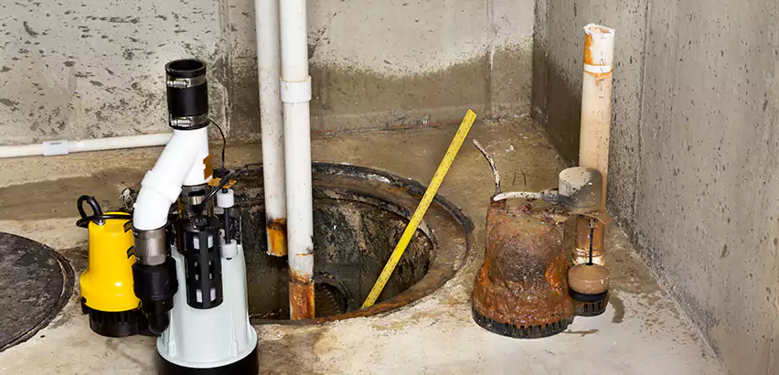 Installing Sump Pump in Finished Basement in East Northport, NY